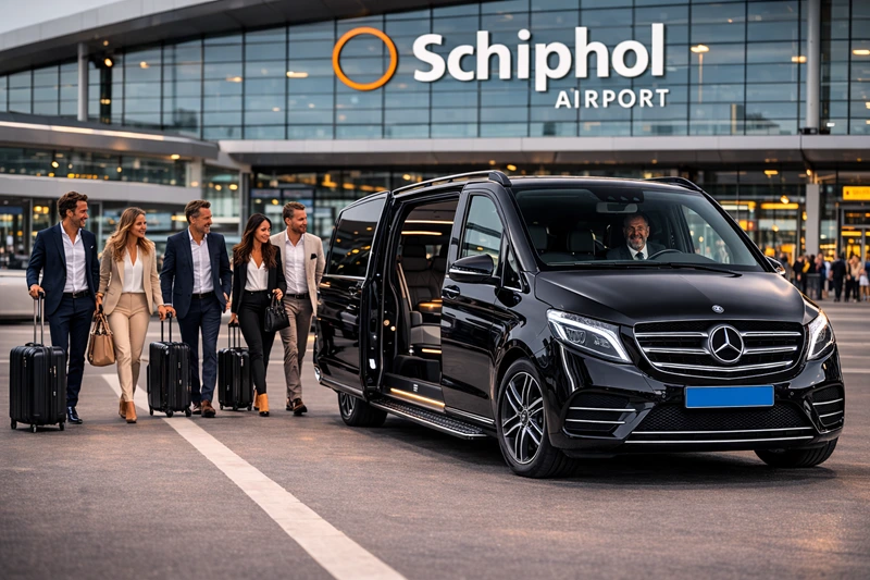 Taxibus vervoer naar Schiphol
